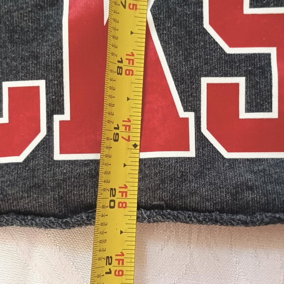 Pink Victoria's Secret GO BUCKS Sweatshirt Oversized Cropped Cotton Bland L Gray - Picture 14 of 14